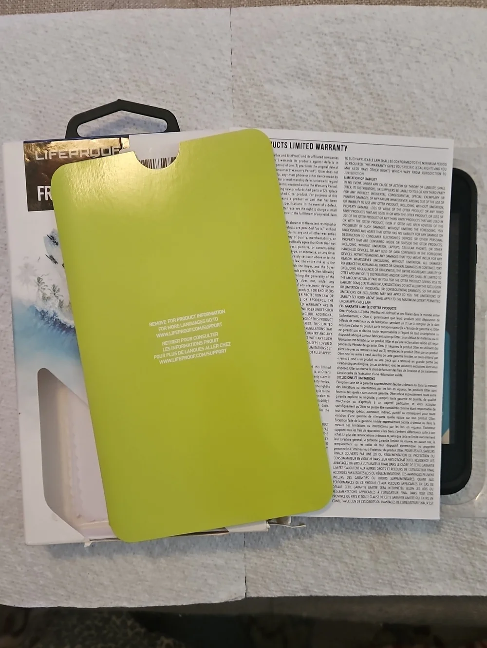 LifeProof FRĒ Waterproof Case for iPhone 7 & iPhone 8 Black/Green New in Package
